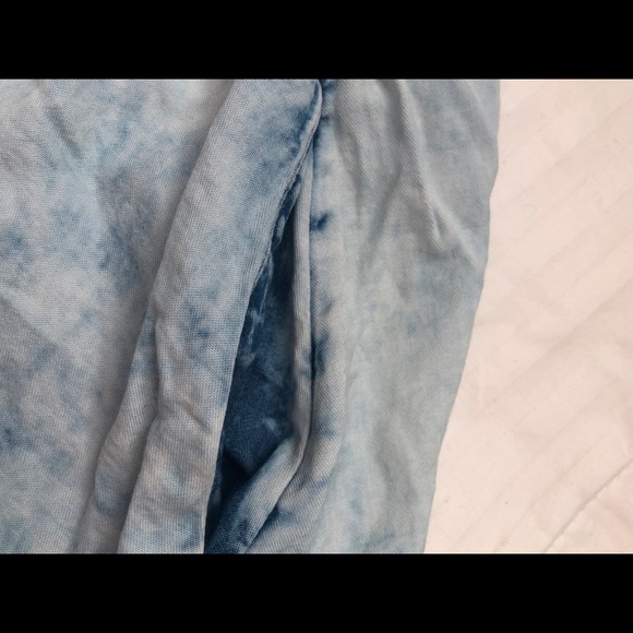 American Eagle Blue Acid Wash Skater Skirt - Picture 2 of 3